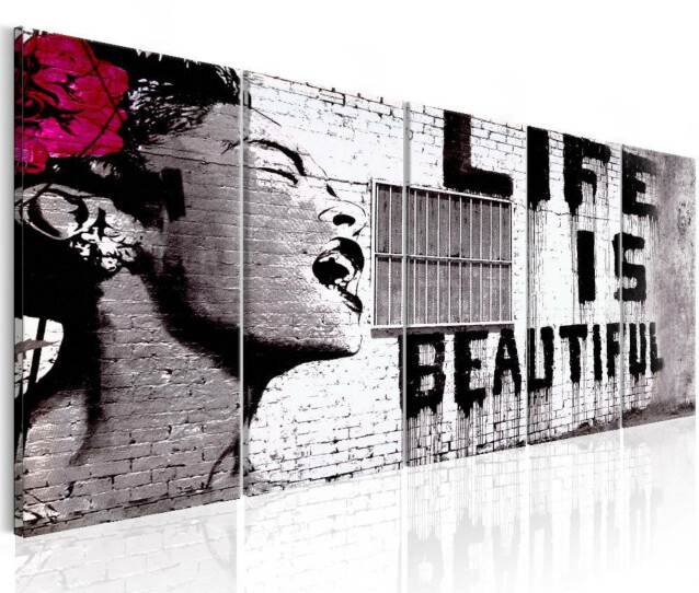 Taulu Artgeist Banksy: Life is Beautiful eri kokoja