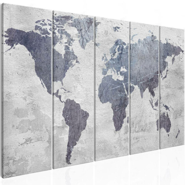 Taulu Artgeist Concrete World Map eri kokoja