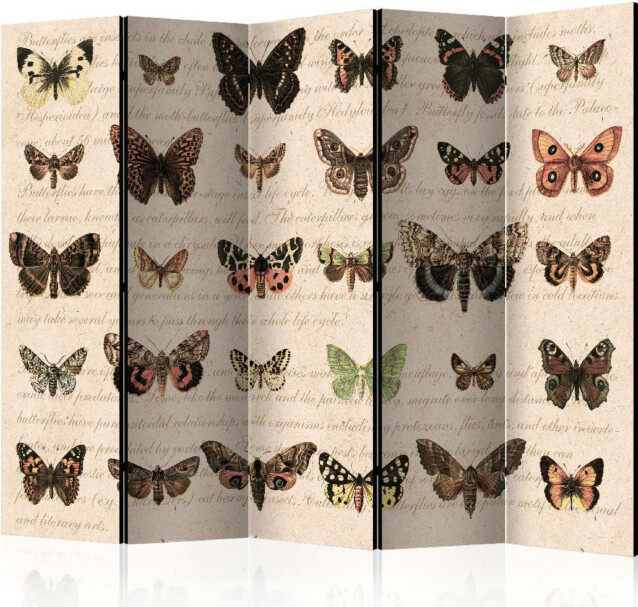 Sermi Artgeist Retro Style: Butterflies II 225x172cm
