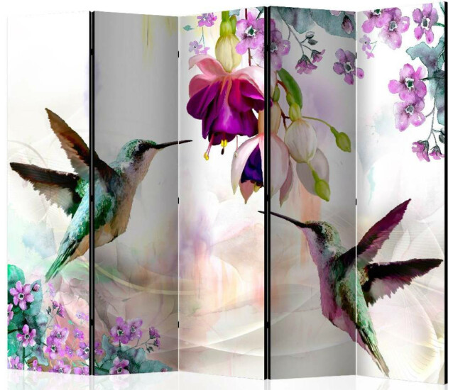 Sermi Artgeist Hummingbirds and Flowers II, 225x172cm