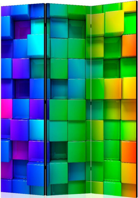 Sermi Artgeist Colourful Cubes 135x172cm
