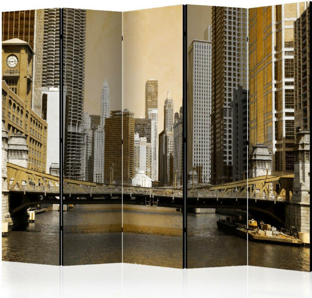 Sermi Artgeist Chicago's bridge - vintage effect II 225x172cm