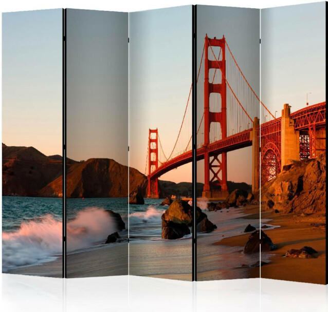 Sermi Artgeist Golden Gate Bridge - sunset San Francisco II 225x172cm
