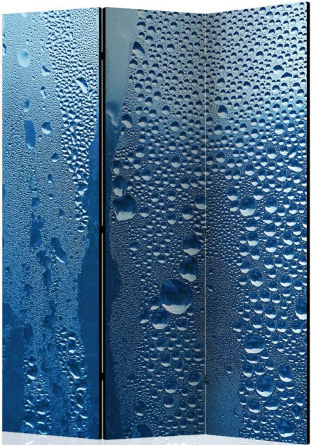 Sermi Artgeist Water drops on blue glass 135x172cm