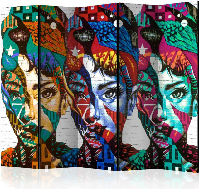 Sermi Artgeist Colorful Faces II 225x172cm