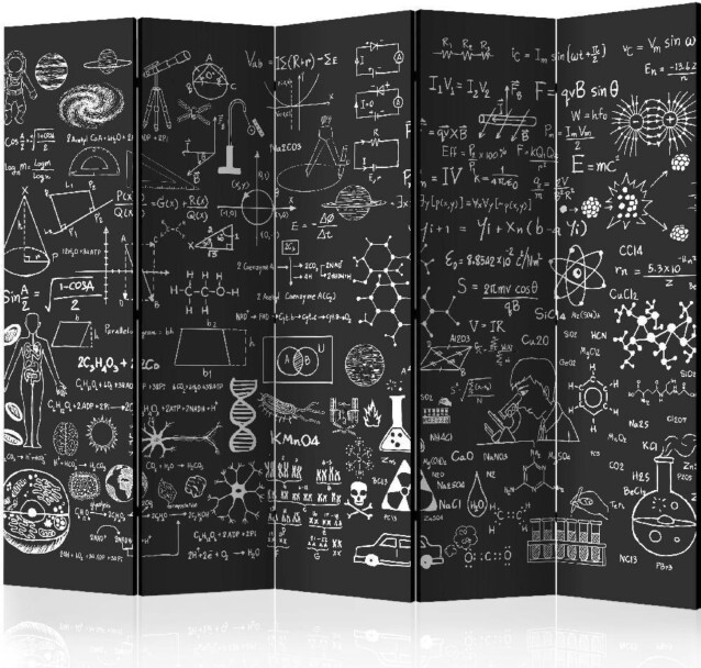 Sermi Artgeist Science on Chalkboard II 225x172cm