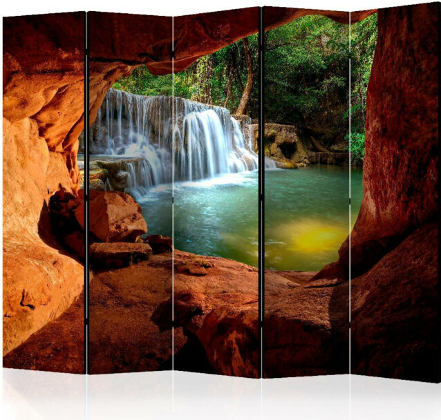 Sermi Artgeist Cave: Forest Waterfall II 225x172cm