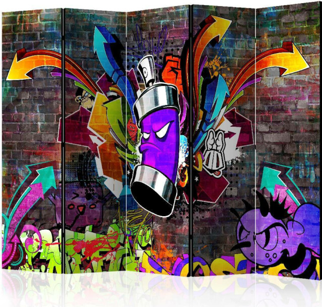 Sermi Artgeist Graffiti: Colourful attack II 225x172cm