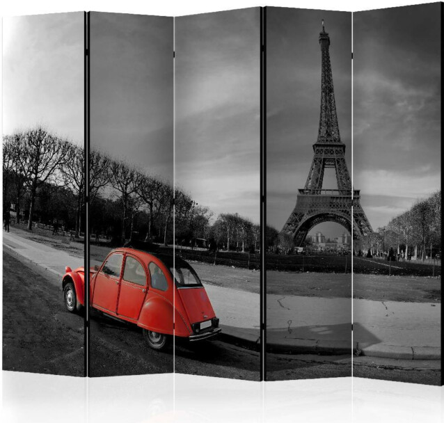 Sermi Artgeist Eiffel Tower and red car II 225x172cm