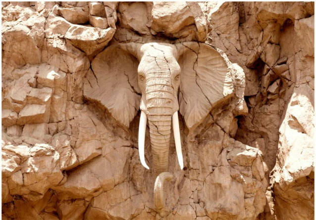Kuvatapetti Artgeist Stone Elephant eri kokoja