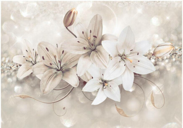 Kuvatapetti Artgeist Diamond Lilies eri kokoja