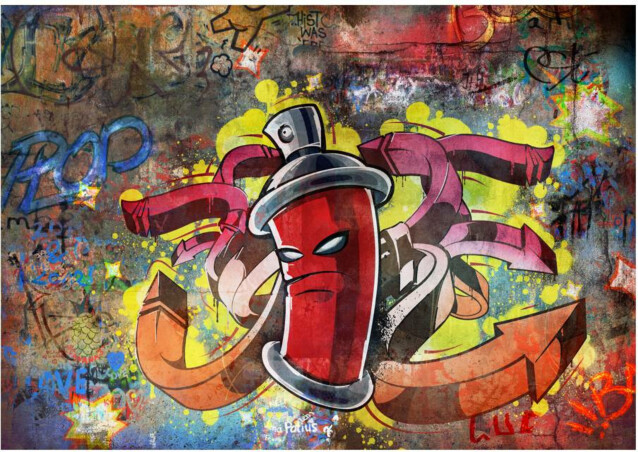 Kuvatapetti Artgeist Graffiti monster eri kokoja