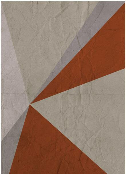 Tapetti Artgeist Triangles - composition 50x1000cm