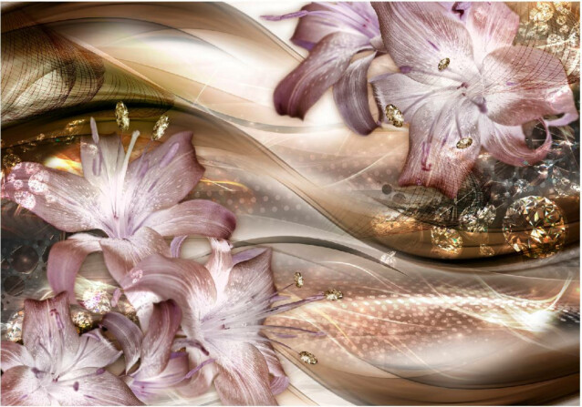 Sisustustarra Artgeist Lilies on the Wave eri kokoja