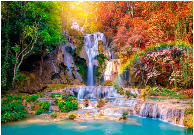 Sisustustarra Artgeist Tat Kuang Si Waterfalls eri kokoja