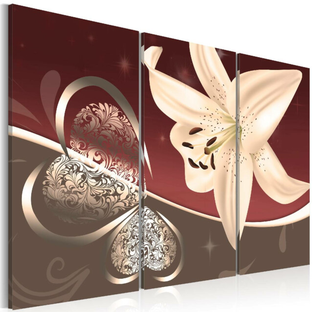 Taulu Artgeist Abstraction with lily, 3-osainen, eri kokoja