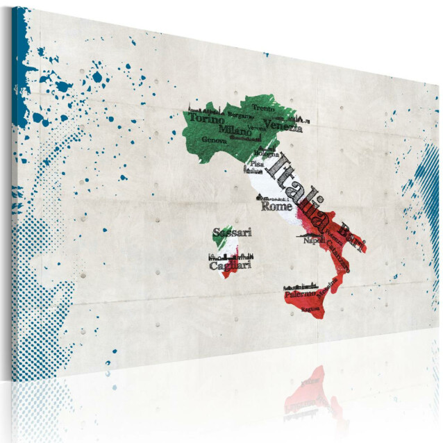 Taulu Artgeist Italian kartta, eri kokoja