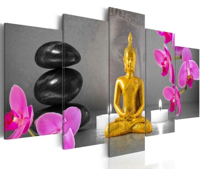 Taulu Artgeist Zen: golden Buddha, eri kokoja