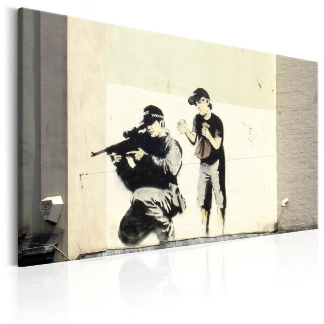Taulu Artgeist Sniper and Child by Banksy, eri kokoja