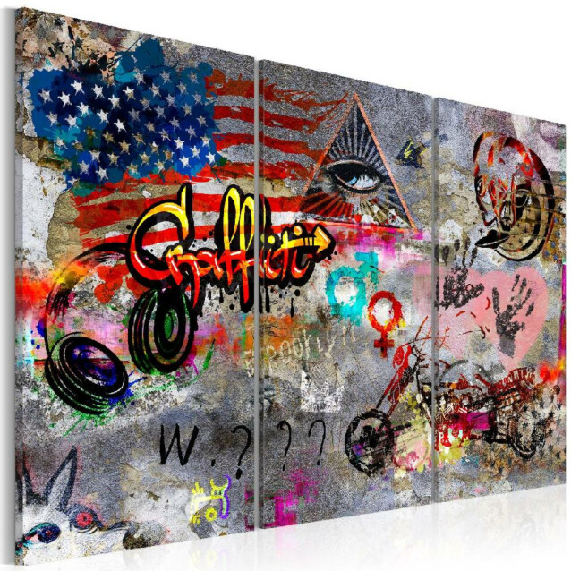 Taulu Artgeist American Graffiti, eri kokoja