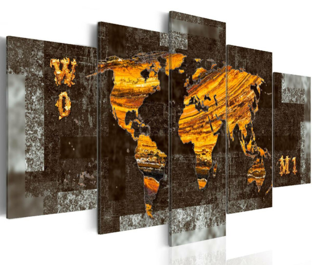 Taulu Artgeist Hidden Treasure (World Map), eri kokoja