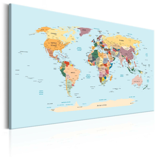 Taulu Artgeist World Map: Travel with Me, eri kokoja
