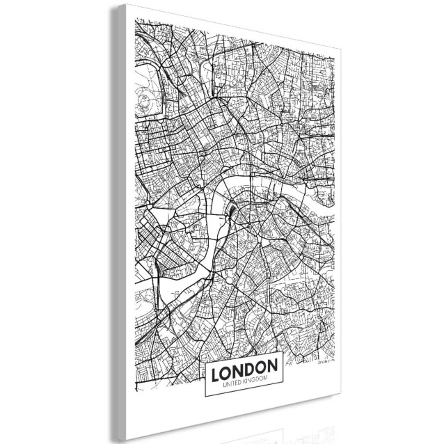 Taulu Artgeist Map of London, 1-osainen, pystysuuntainen, eri kokoja