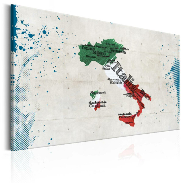 Taulu Artgeist Map: Italy, eri kokoja