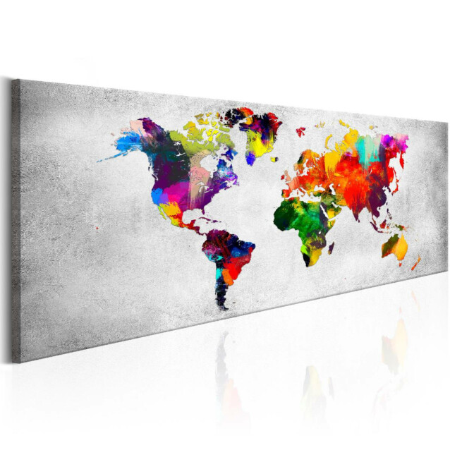 Taulu Artgeist World Map: Coloured Revolution, eri kokoja
