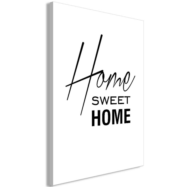Taulu Artgeist Black and White: Home Sweet Home, 1-osainen, pystysuuntainen, eri kokoja