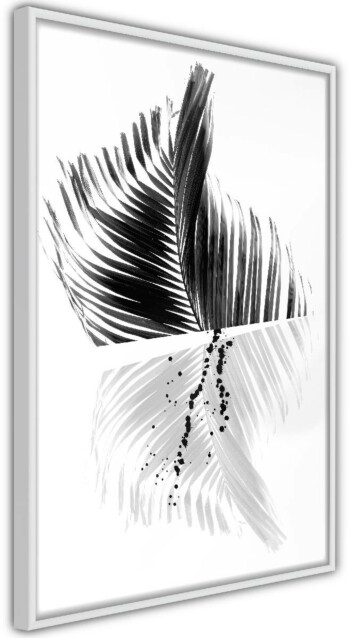 Juliste Artgeist Black And White Palm, kehyskartongilla, kehyksillä, eri kokoja