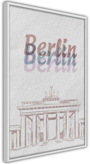 Juliste Artgeist Berlin in Watercolours, kehyskartongilla, kehyksillä, eri kokoja