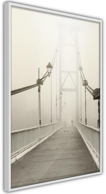 Juliste Artgeist Bridge in the Fog kehyksillä eri kokoja