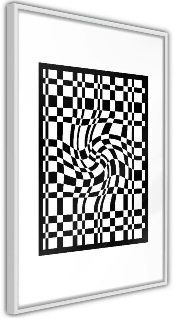 Juliste Artgeist Distorted Chessboard, kehyskartongilla, kehyksillä, eri kokoja