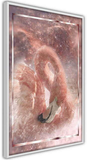Juliste Artgeist Space Flamingo, kehyskartongilla, kehyksillä, eri kokoja