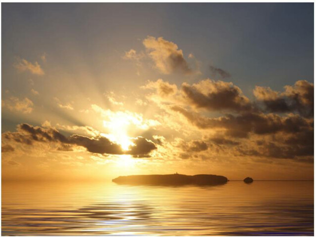 Kuvatapetti Artgeist Meri auringonlaskussa eri kokoja