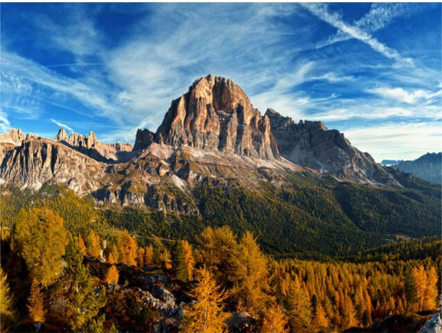 Kuvatapetti Artgeist Panoraamanäkymä Italian Dolomiiteilla eri kokoja