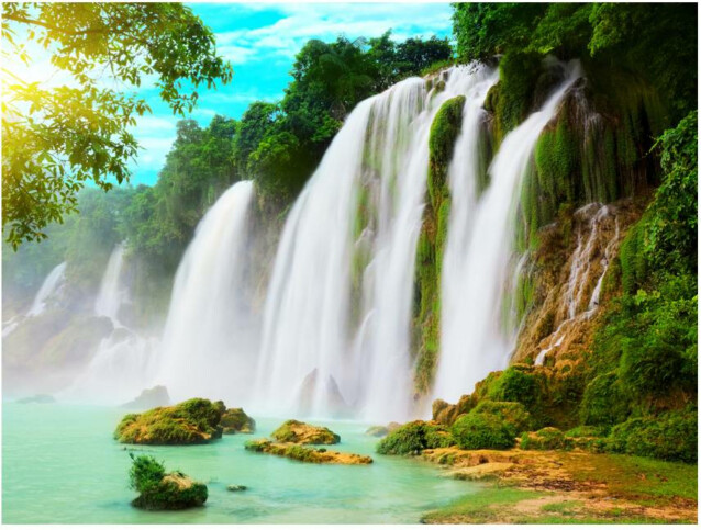 Kuvatapetti Artgeist Detian - waterfall China eri kokoja