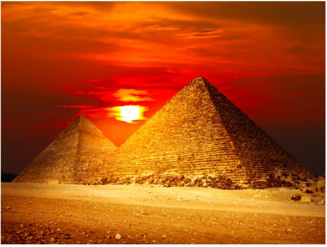 Kuvatapetti Artgeist Giza Necropolis - Sunset eri kokoja