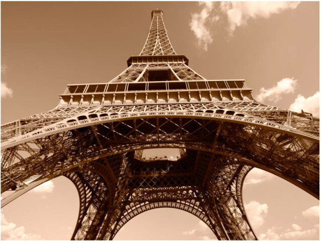 Kuvatapetti Artgeist Eiffel-torni - seepia eri kokoja
