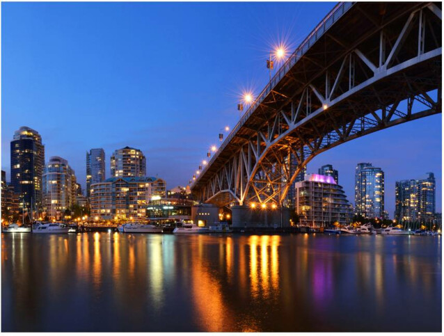 Kuvatapetti Artgeist Granville Bridge - Vancouver Canada eri kokoja