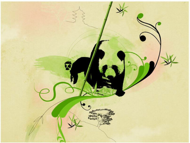 Kuvatapetti Artgeist Giant Panda eri kokoja