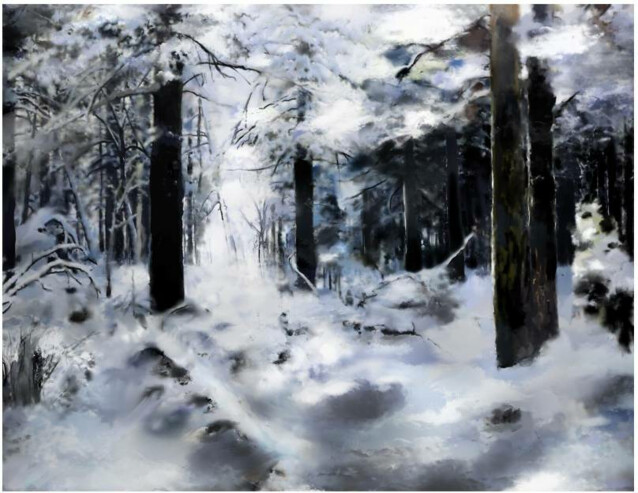 Kuvatapetti Artgeist Winter forest II eri kokoja