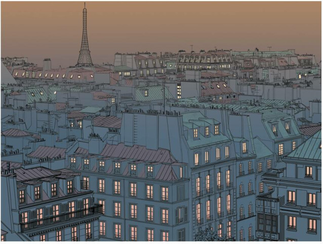 Kuvatapetti Artgeist Hyvää iltaa Pariisi! eri kokoja