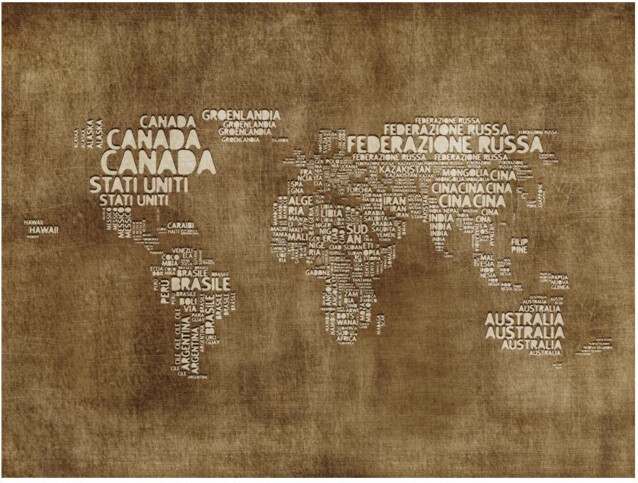Kuvatapetti Artgeist Antiikkinen kartta italiaksi eri kokoja