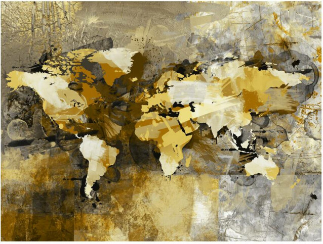 Kuvatapetti Artgeist Taiteellinen maailmankartta eri kokoja