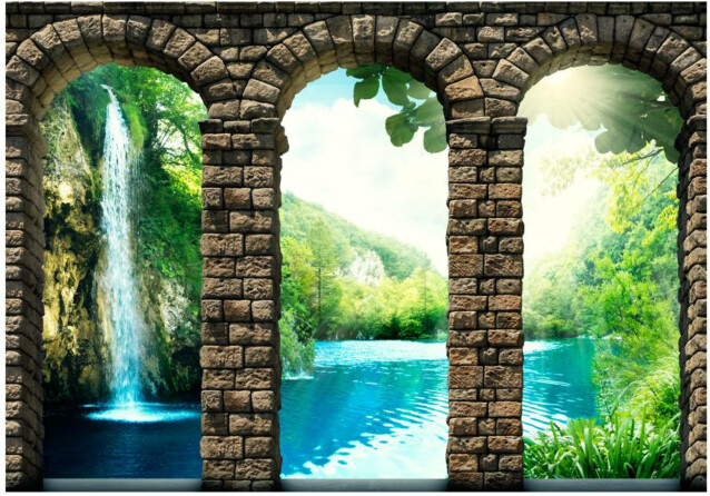 Kuvatapetti Artgeist Mysterious waterfall eri kokoja