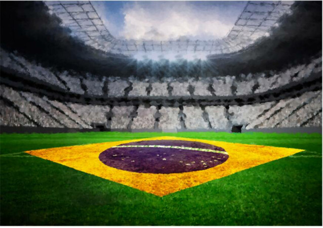 Kuvatapetti Artgeist Brazilian stadium eri kokoja