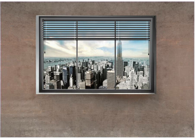 Kuvatapetti Artgeist New York window eri kokoja