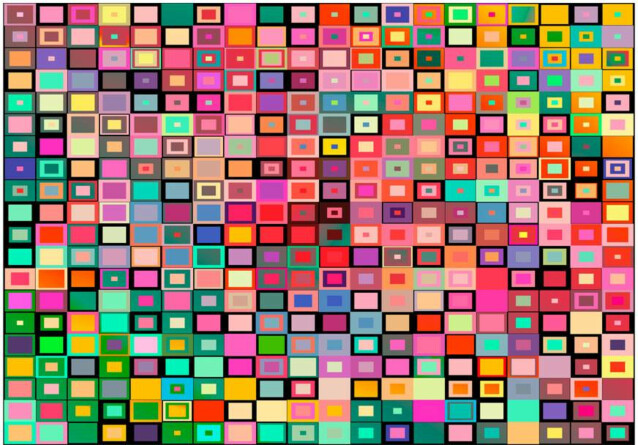 Kuvatapetti Artgeist Colourful Boxes eri kokoja